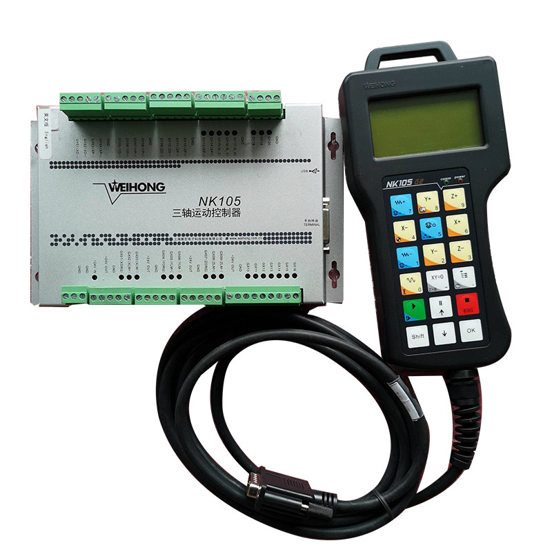 NK105 G2 NK105 G3 จับเครื่องแกะสลักระบบควบคุมการเคลื่อนไหว 3 แกน CNC Controller สําหรับเราเตอร์ CNC