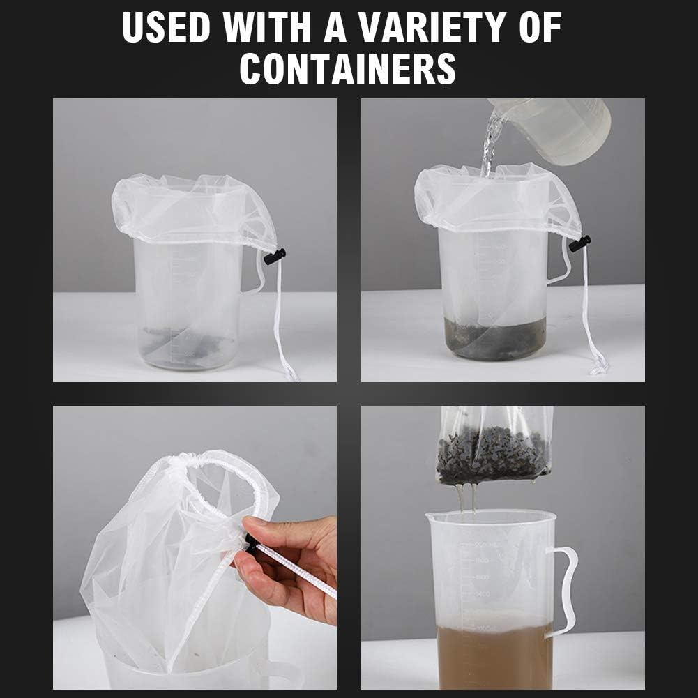 ไนลอนถุงความเครียดตาข่ายละเอียดถุงกรองอาหารนํามาใช้ใหม่ความเครียดชาเยื่อกระดาษน้ําผลไม้อาหารถั่วนมถุ