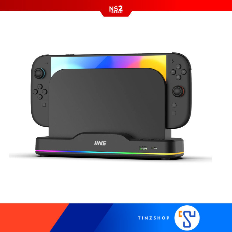 [ส่งด่วน] [Switch2] Tinzshop IINE L1101  RGB Cooling Base for Switch 2 / พัดลมระบายความร้อน มีไฟ RGB (NS2)