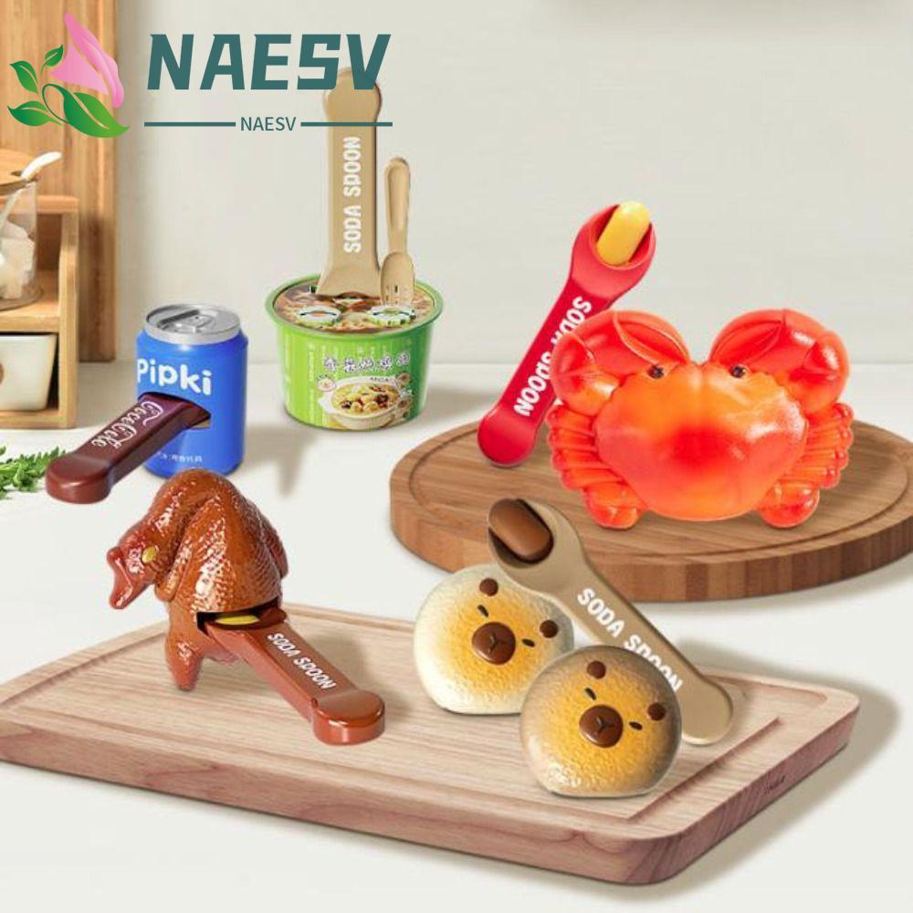 NAESV Ramen Feeding Toy, Crab Panda Food Feeding Toys, Early Education Bread Kitchen Toys การ์ตูน Pl