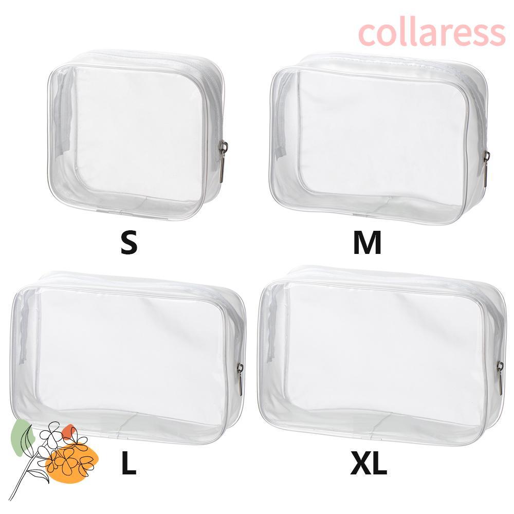 COLLARESS PVC Bags Transparent Beauty Wash Bags ซองแต่งหน้า