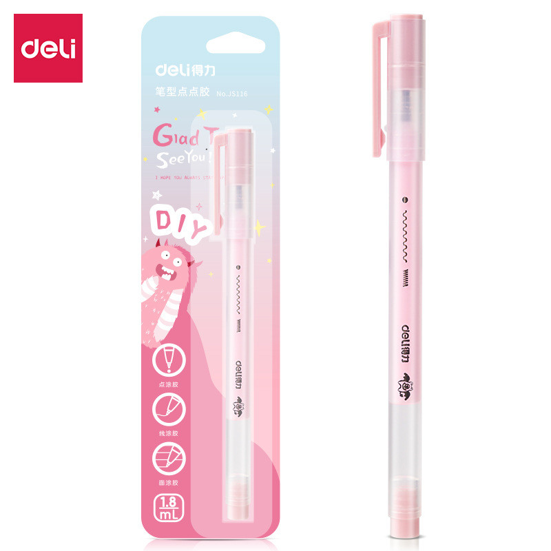 ปากกากาว DIY SeeYou สะดวก Deli สีพาสเทล