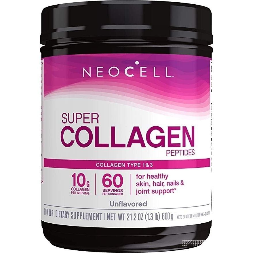 นีโอเซลล์ ซุปเปอร์คอลลาเจนเปปไทด์ ชนิดคอลลาเจน Grass-Fed 1 และ 3 รสไม่ปรุงแต่ง 21.2 ออนซ์ (แพ็คเกจพฤ