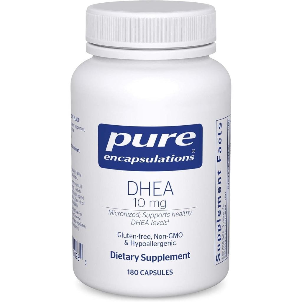 การบริโภคบริสุทธิ์ DHEA 10 มก. - อาหารเสริมเสริมประสาทสําหรับการสนับสนุนภูมิคุ้มกัน, การเผาผลาญและฮอ