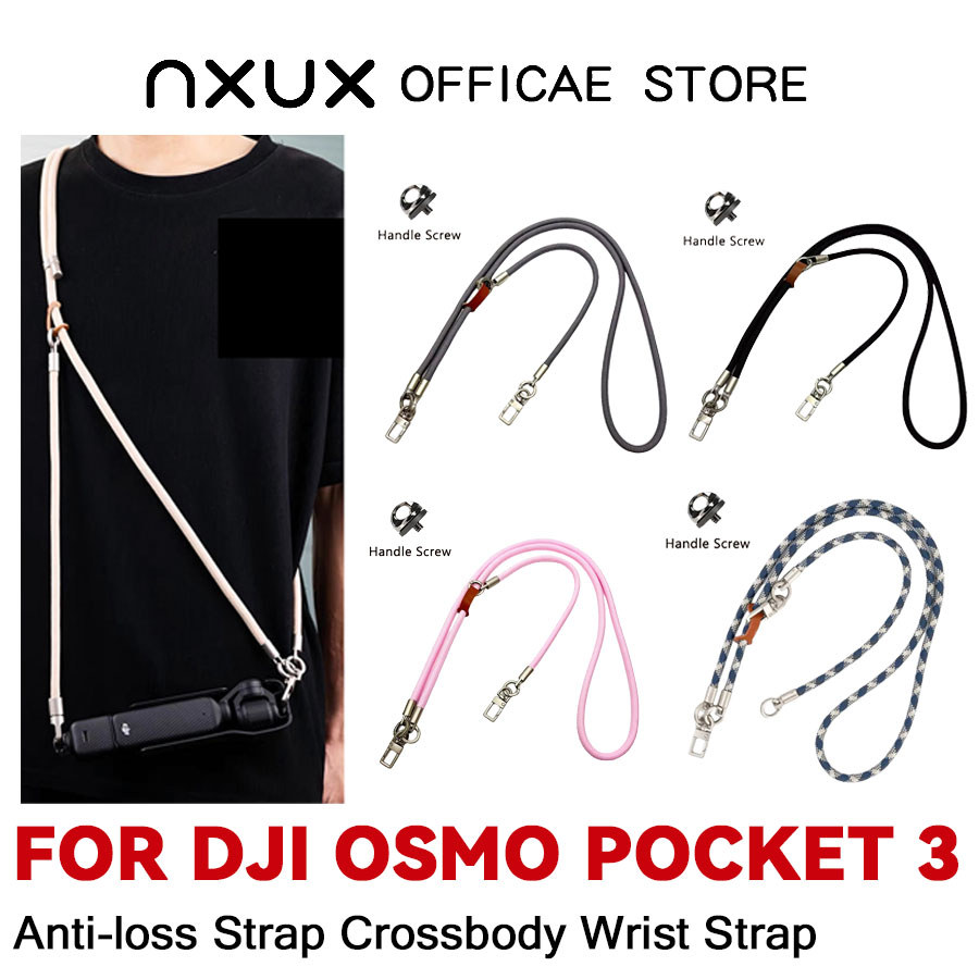 สายรัดCrossbodyสำหรับ DJI Osmo Pocket 3 สายรัดป้องกันการสูญเสียแบบพกพาสายรัดไหล่มัลติฟังก์ชั่นสร้อยคอสำหรับ DJI Pocket 3
