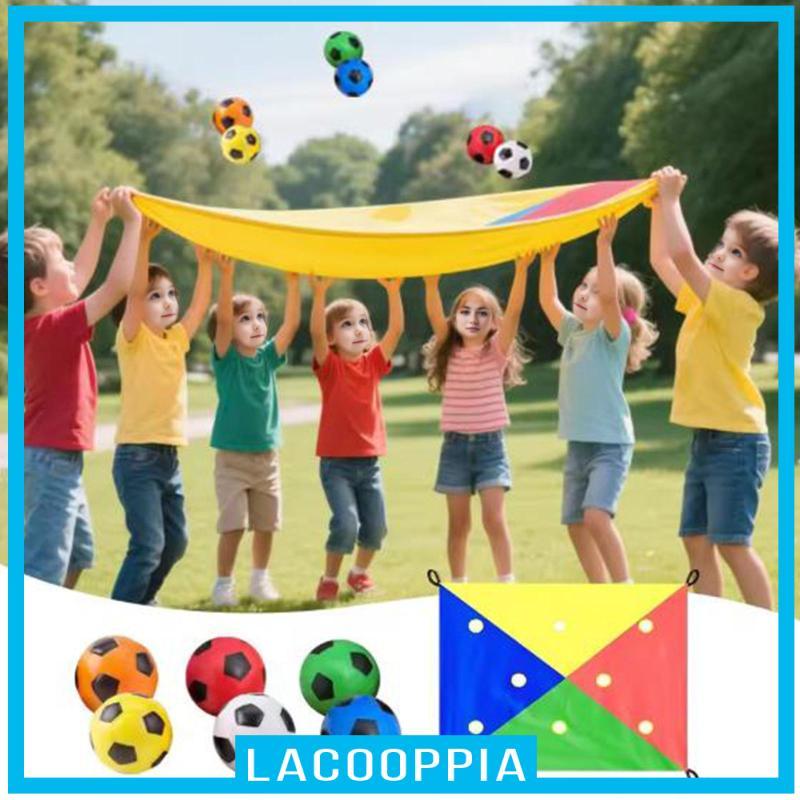 [Lacooppia] Hole Tarp เล่นกิจกรรมการออกกําลังกายทีมอาคารเกมพร้อมลูกบอลสําหรับผู้ปกครองเด็กครอบครัวปา