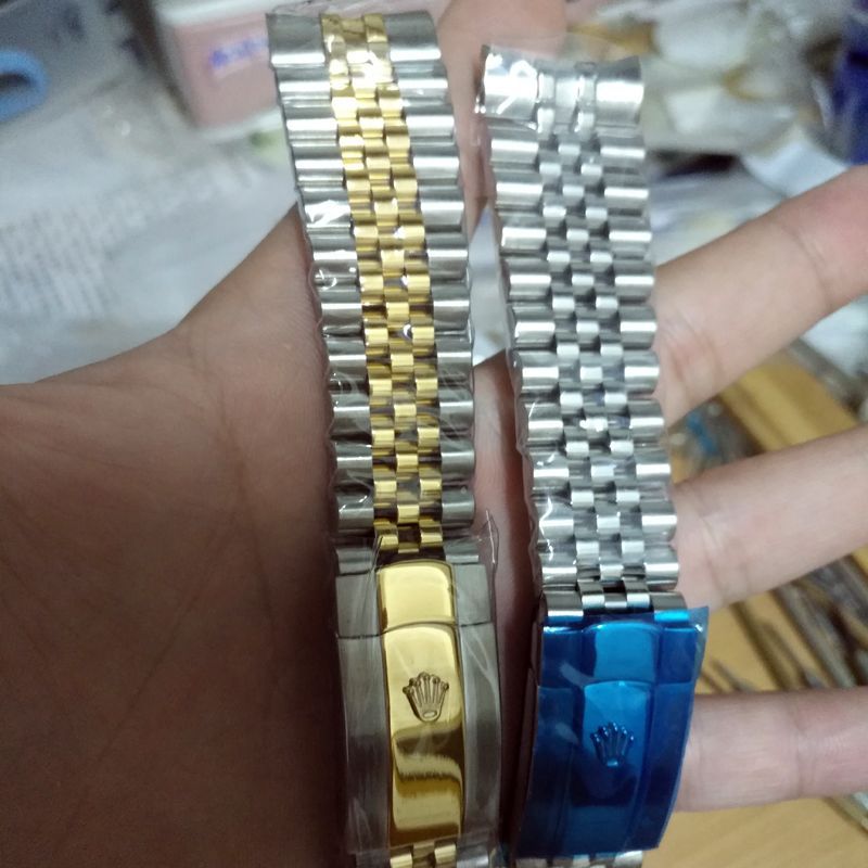 เหมาะสําหรับสายนาฬิกา Rolex สร้อยข้อมือผู้ชายวงเหล็กรูปตัวล็อก Rolex116233สแตนเลสที่เป็นของแข็ง 20 21มม