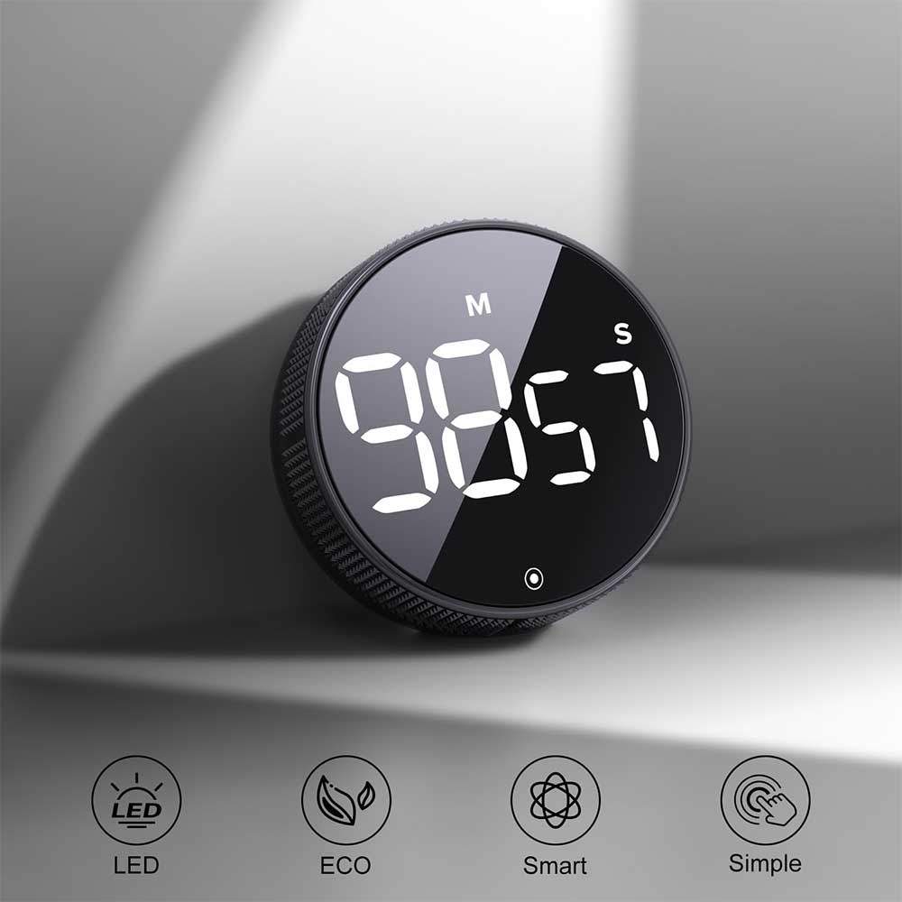 LED Digital Kitchen Timer Manual Countdown Kitchen Timer Countdown Alarm Clock Mechanical Cooking Ti