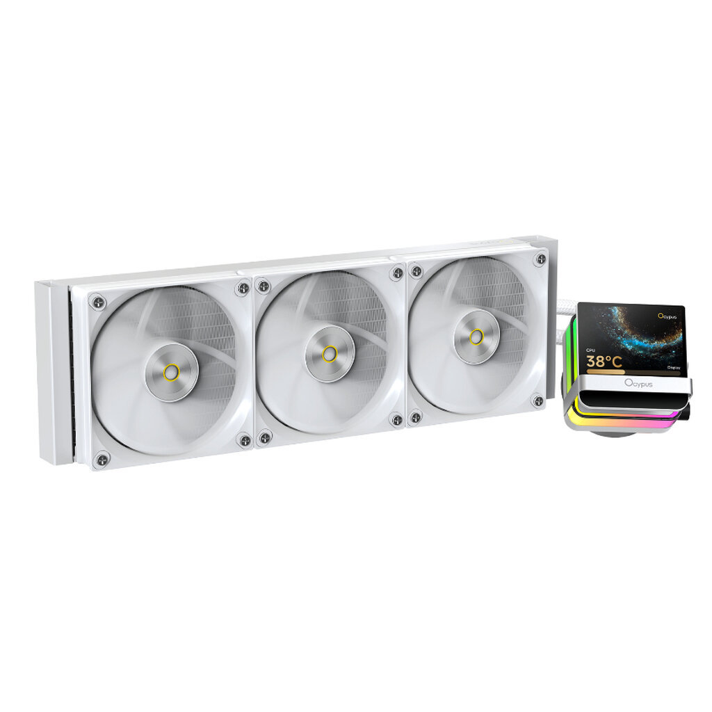 OCYPUS Sigma L36 PRO White With 3.5-inch square IPS screen 360mm AIO Liquid CPU Cooler