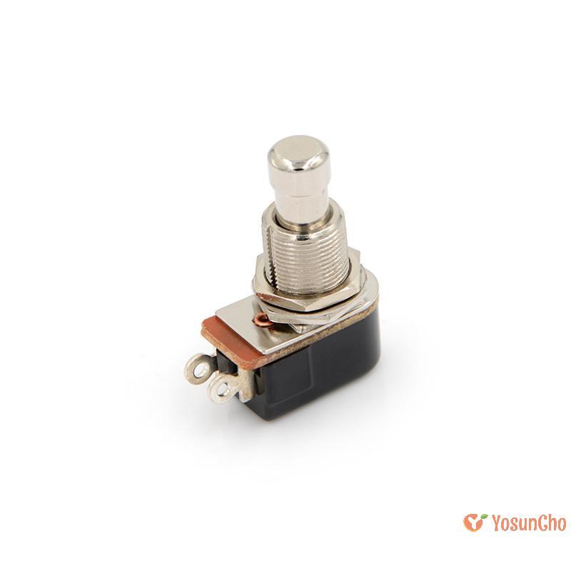 YosunChoker] สวิตช์กีตาร์ไฟฟ้าใหม่ Momentary Push Button Foot Switch SPST ใหม่