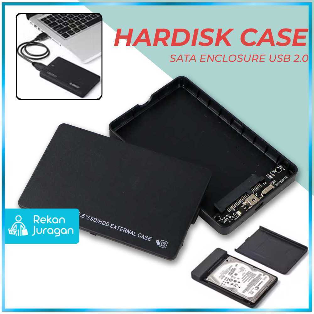 2.5 HDD SATA Enclosure USB 2.0 ถึง Mini USB Hard Drive Case - U25Q7
