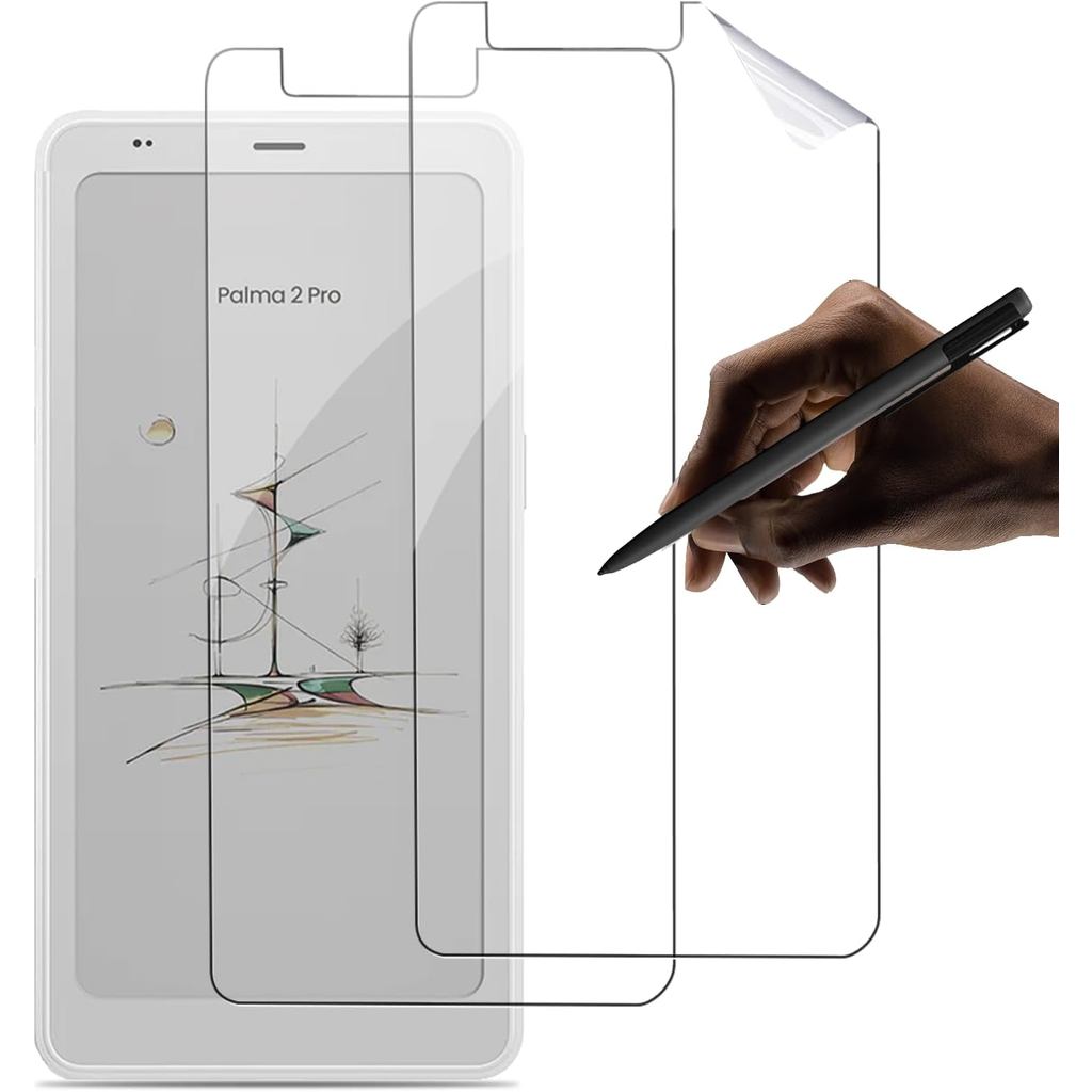 2 แพ็ค Paperfeel ป้องกันหน้าจอสําหรับ BOOX Palma 2 Pro 6.13 นิ้ว 2025 Palma2 PET ฟิล์มป้องกัน Matte Screen Protector, Anti Glare