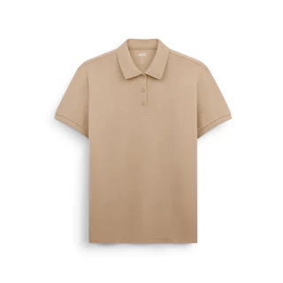 AIIZ เสื้อโปโลผู้หญิงสีพื้นปักโลโก้