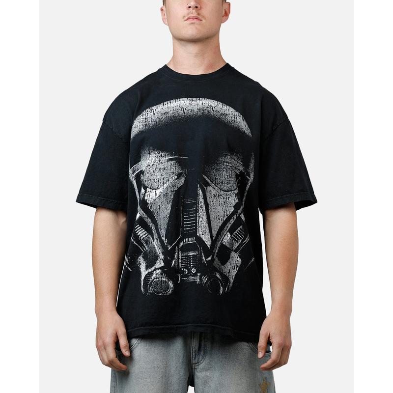 73Studio เสื้อยืดวินเทจสตาร์วอร์ส เดธทรูปเปอร์ สีดำ