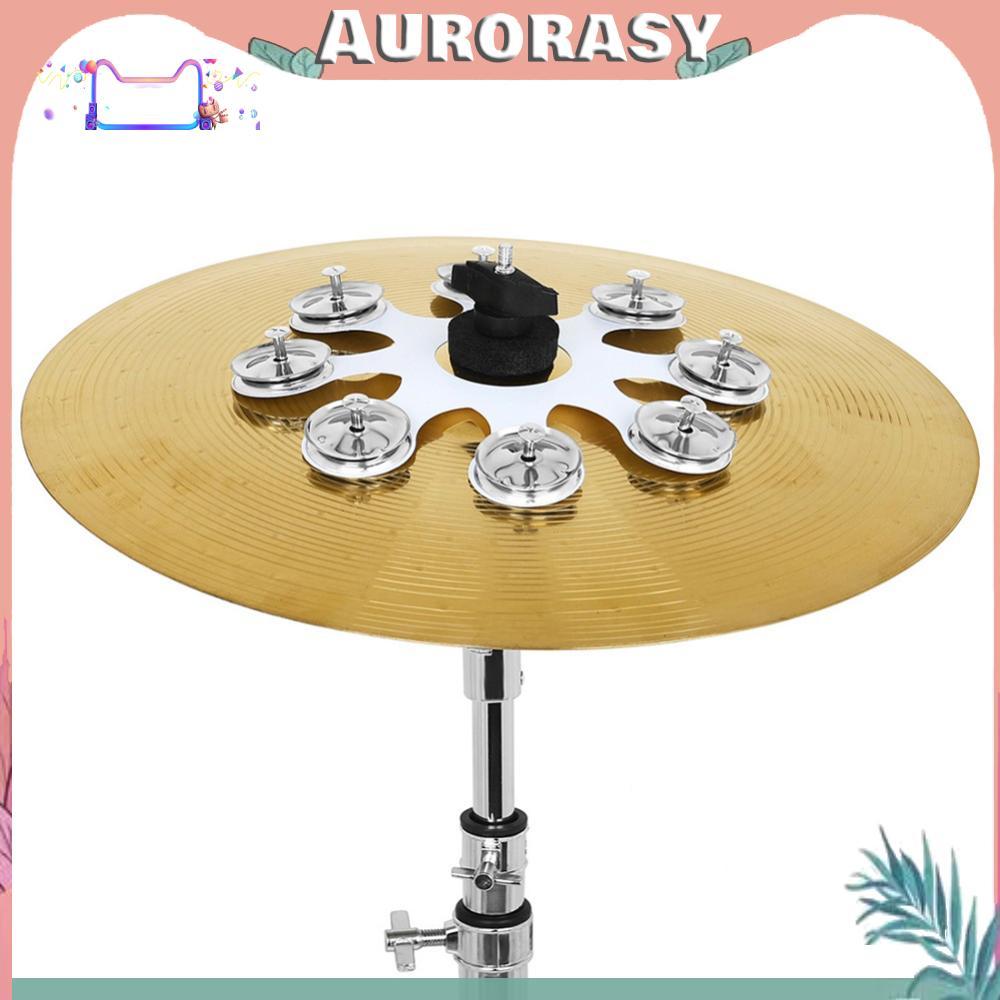 [AS] Tambourine Hi-Hat Stainless Steel Cymbal Hi-Hat Bell Drum Percussion Accessories
