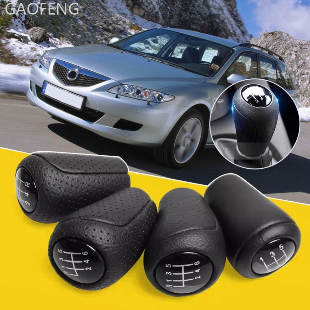GAOFENG 5/6 ความเร็วรถ Auto คู่มือเกียร์ SHIFT KNOB Head Lever หนัง SHIFT KNOB Handle Shifter สําหรั