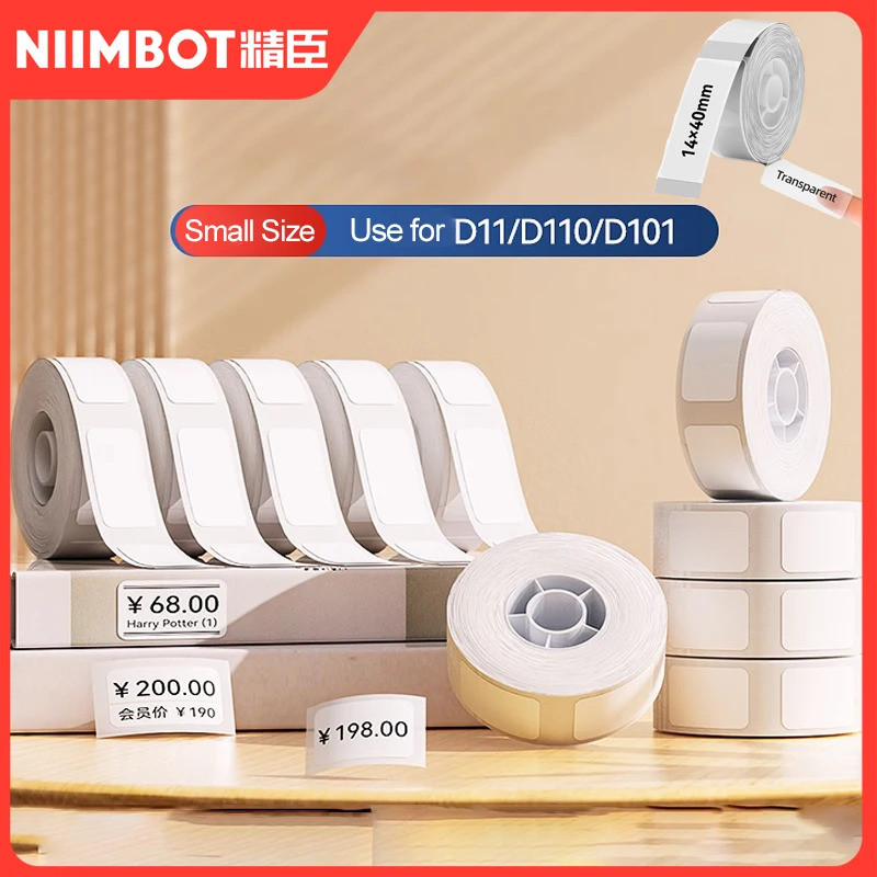 Niimbot D11 D110 D101 Mini Thermal Label Printer Paper กันน้ํา Anti-oil Label ไม่มีกาว Scratch-proof
