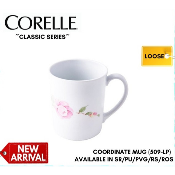 Corelle หลวม 509 LP 290ml Porcelain Corelle แก้ว Corelle Cawan Drinkware ถ้วยบนโต๊ะอาหาร for1 pc เท่