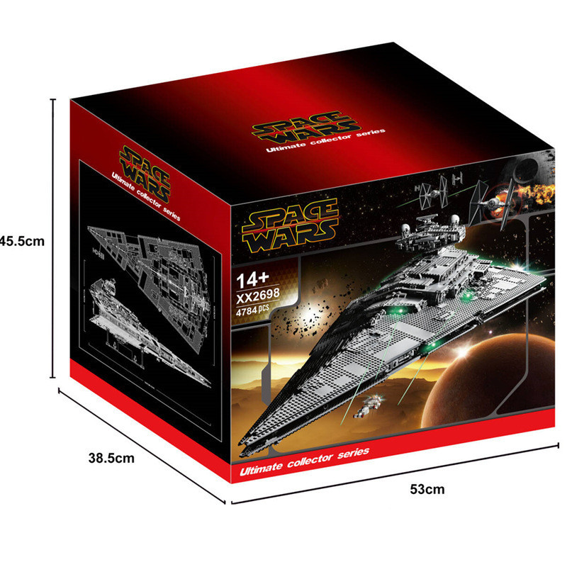 ใช้งานร่วมกับ Lego Building Blocks Star 75252 Wars Empire J-Starship ประกอบรุ่น Street View ของเล่นข