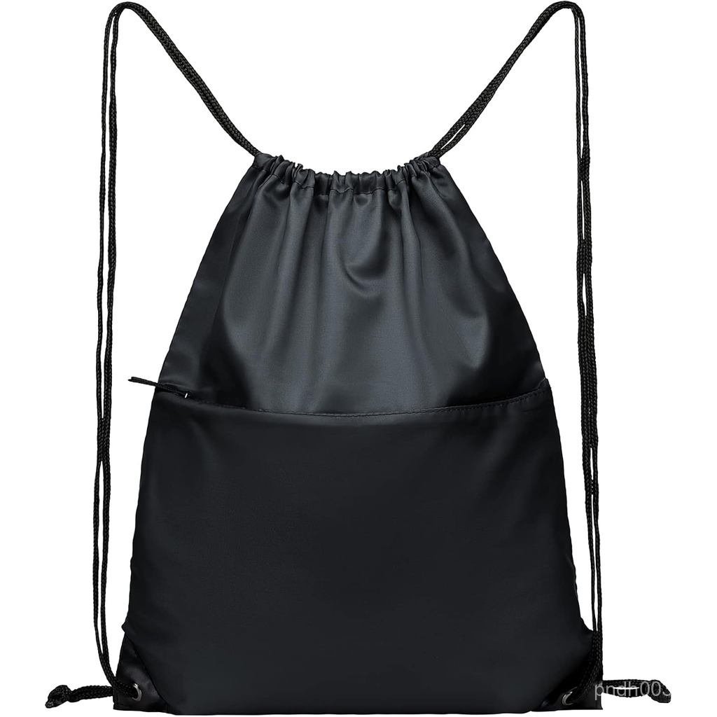BuyAgain Drawstring กระเป๋าเป้สะพายหลังกีฬากันน้ํา String Bag Sport Gym Sackpack สําหรับผู้หญิงผู้ชา