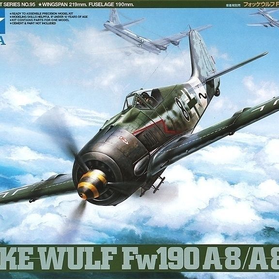 Tamiya เครื่องบินประกอบรุ่น 1: 48 เยอรมัน Fw190 A-8/A8 R2 61095