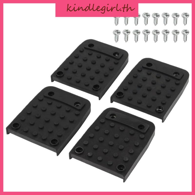 KING 4pack Durability Rubber Sเอียง Pad Antislip เพื่อความปลอดภัยระหว่างการตกแต่งการทํางานรวมสกรู