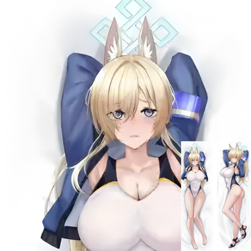 ญี่ปุ่น Dakimakura ฝาครอบ Blue Archive Ogata Kanna อะนิเมะหมอน 50X160