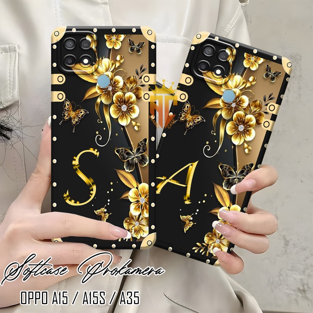 HP Softcase Prokamera OPPO A15 / A15S / A35 Beautiful Letter Frame Motif - เคส Oppo a15 - เคสโทรศัพท