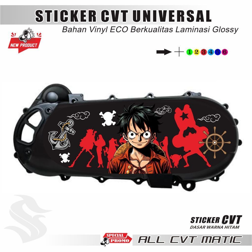 สติ๊กเกอร์ CVT VARIATION STRIPING ONE.P1ECE MOTIF สติ๊กเกอร์ CVT หลากหลาย