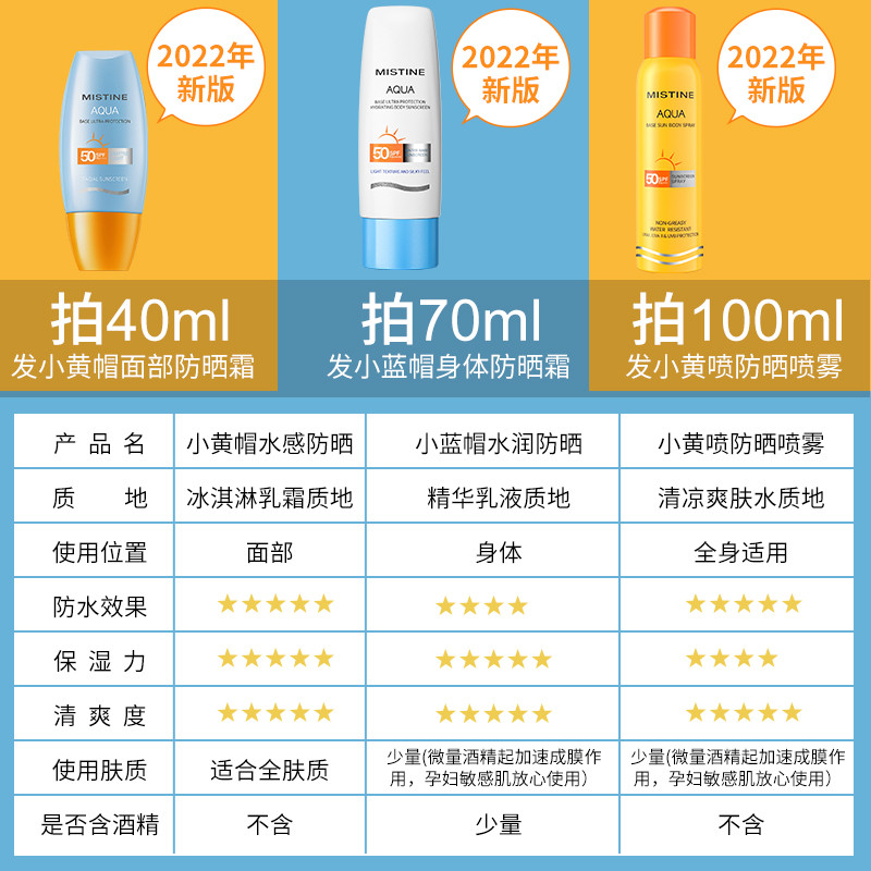 MISTINE Μμμμμspile misstine 防晒 喷misitin specishing misit Shande