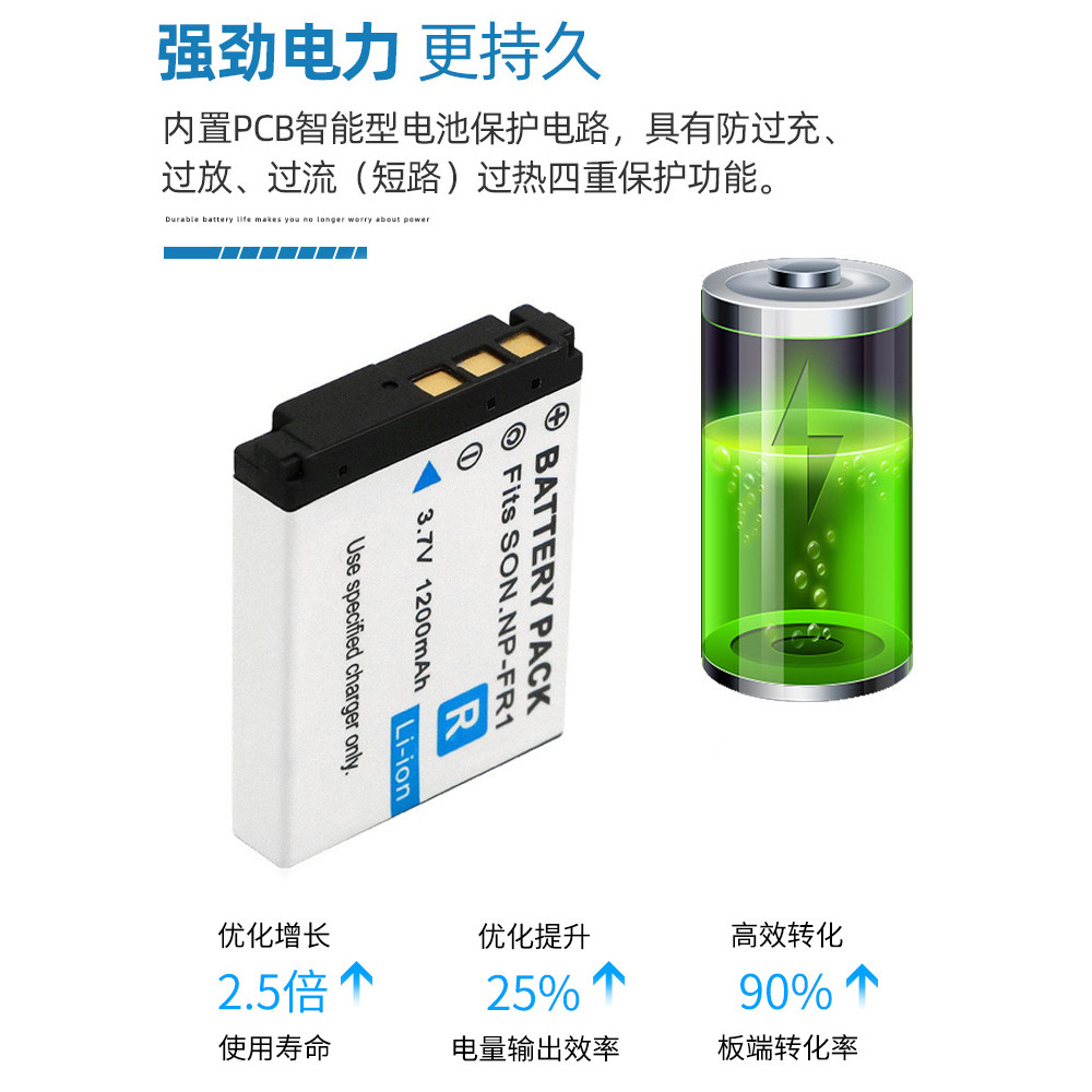 เหมาะสําหรับ Sony DSC-T30 T50 P100 P120 P150 P200 กล้อง NP-FR1 เครื่องชาร์จแบตเตอรี่