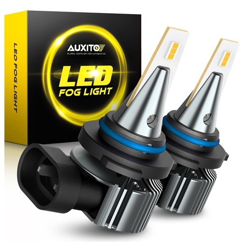 2/4x Auxito SUper Bright LED Fog Light Bulbs 9006 HB4 3000K 4000LM Golden Yellow