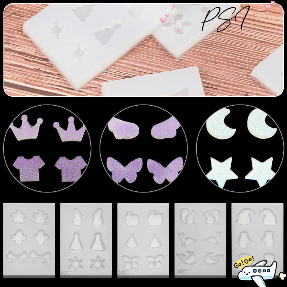 PSI คริสตัลอีพ็อกซี่แม่พิมพ์คริสต์มาสพวงกุญแจสร้อยคอวางกาวจี้ Mould