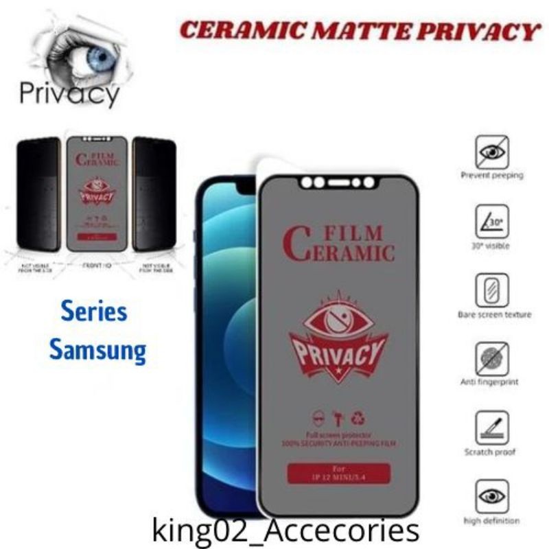 LAYAR กระจกนิรภัย Matte Spy Samsung J2 Prime J5 Prime J7 Prime J2 Pro J3 Pro J5 Pro J7 Pro J7 Plus J