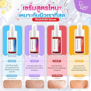 [สูตรใหม่ 50ml] โรจูคิส ไฟโตเรตินอล ไวท์ ไนท์ วิตซี ไฮยา เซราไมด์ เซรั่ม 50ml Rojukiss Serum 50ml