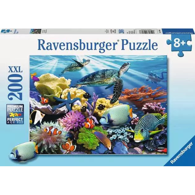 Ravensburger Ocean Turtles 200 XXL Piece Jigsaw Puzzle สําหรับเด็กตั้งแต่ 8+