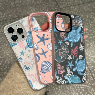 For iphone เคสไอโฟน 17 โลกใต้ทะเล case 11 pro max 16 15 14 11 12 Pro x xs max xr 7plus 8plus เคส 16 plus วัสดุ พรีเมี่ยม
