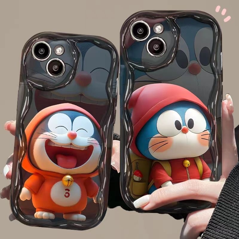 เคส IPhone 15 เคสไอโฟน 13 11 16 15 12 14 Pro Max XR X XS Max 7 8 15 14 13 Plus Cute Doraemon CE080A