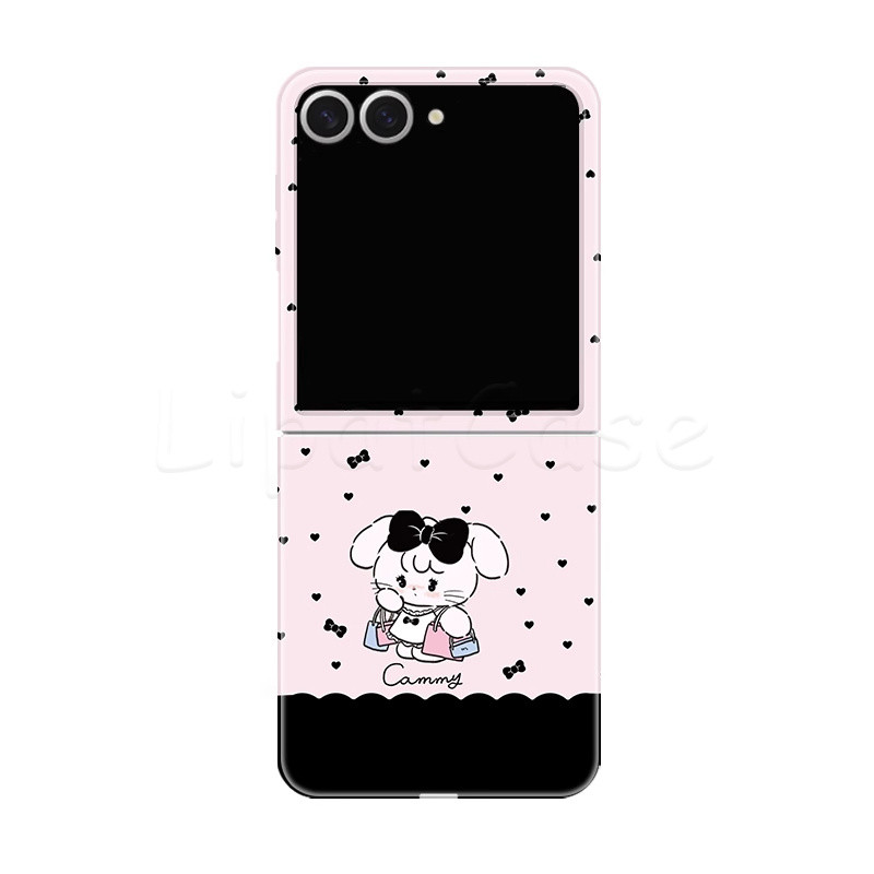 Softcase Casing Samsung Z Flip 7 6 5 4 3 2 & Case Oppo Find N3 N2 Flip Casing hp Folding Cute Aesthe