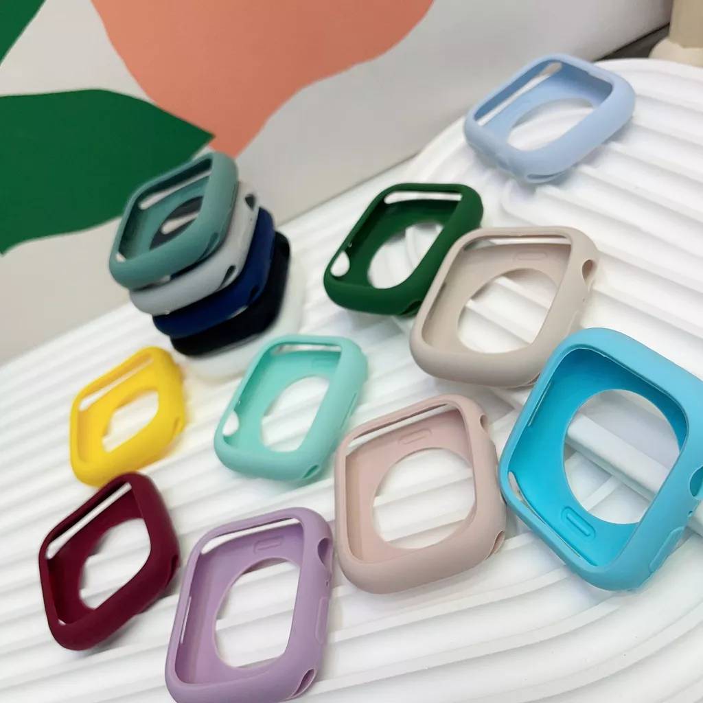 ZMZ เคสนุ่มนิ่ม เคสซิลิโคน สำหรับ Smartwatch ขนาด 38/40mm 41mm 42/44mm 45mm