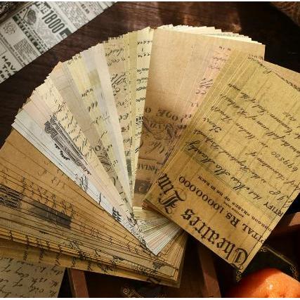 Journal 60 ชิ้น/แพ็ค JUNK JOURNAL Scapbook ชุดกระดาษความงาม Deco Journal กระดาษตกแต่งกระดาษ Crafty C