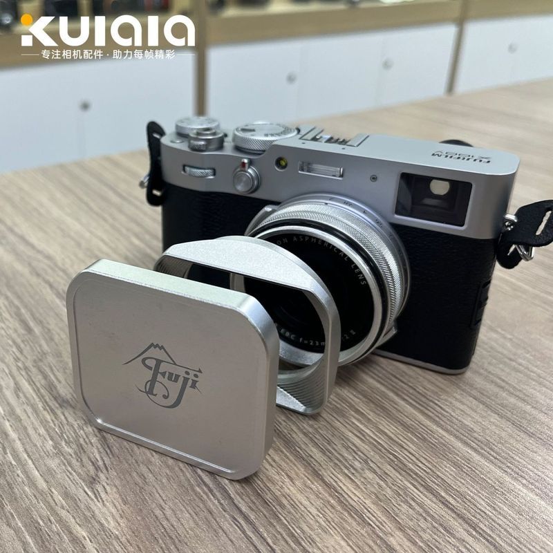 เหมาะสําหรับ Fuji X100V Dedicated Metal Hood X100VI อุปกรณ์เสริมสําหรับกล้อง Hood Universal l