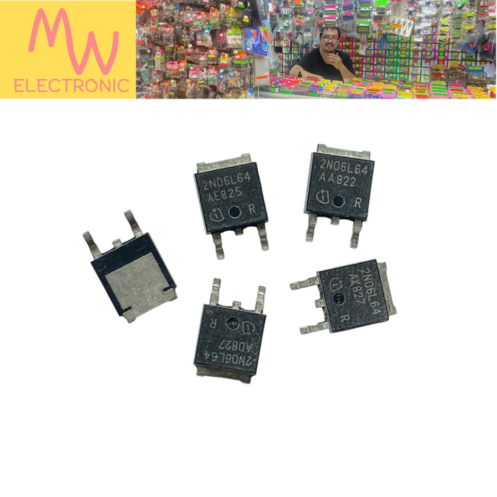 Mosfet 2N06L64(ราคาต่อ 1ชิ้น) N-Channal 55V 19A SMD TO-252 มีสินค้าพร้อมส่งในไทย