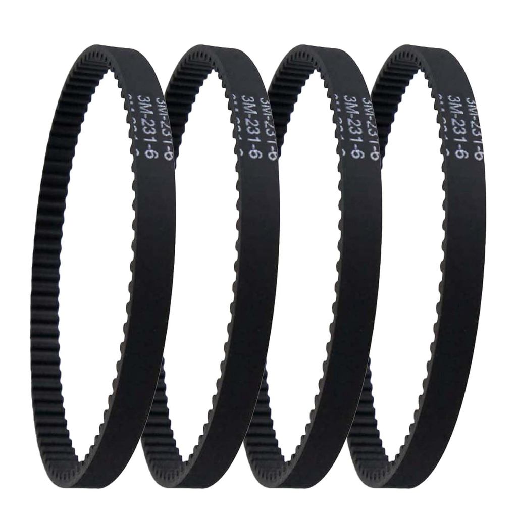 4 Pack 231-3M-6 Belt for Shark Rotator NV581 NV500 UV540 NV581Q NV585 NV586 NV650W NV500C NV500CO NV
