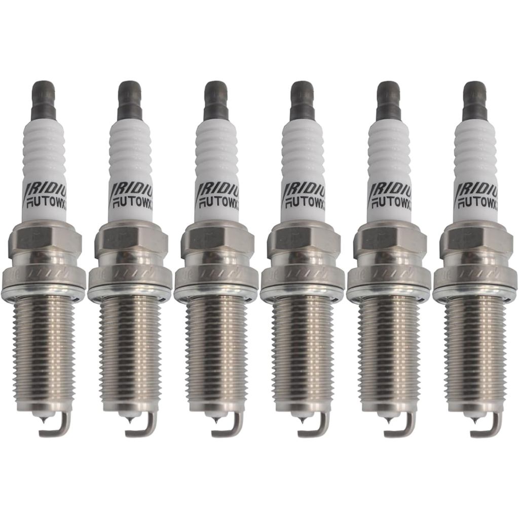 Iridium Spark Plugs 6pcs Replace LFR6AIX-11 6619 Compatible with Toyota Camry Avalon Sienna RAV4 Ven