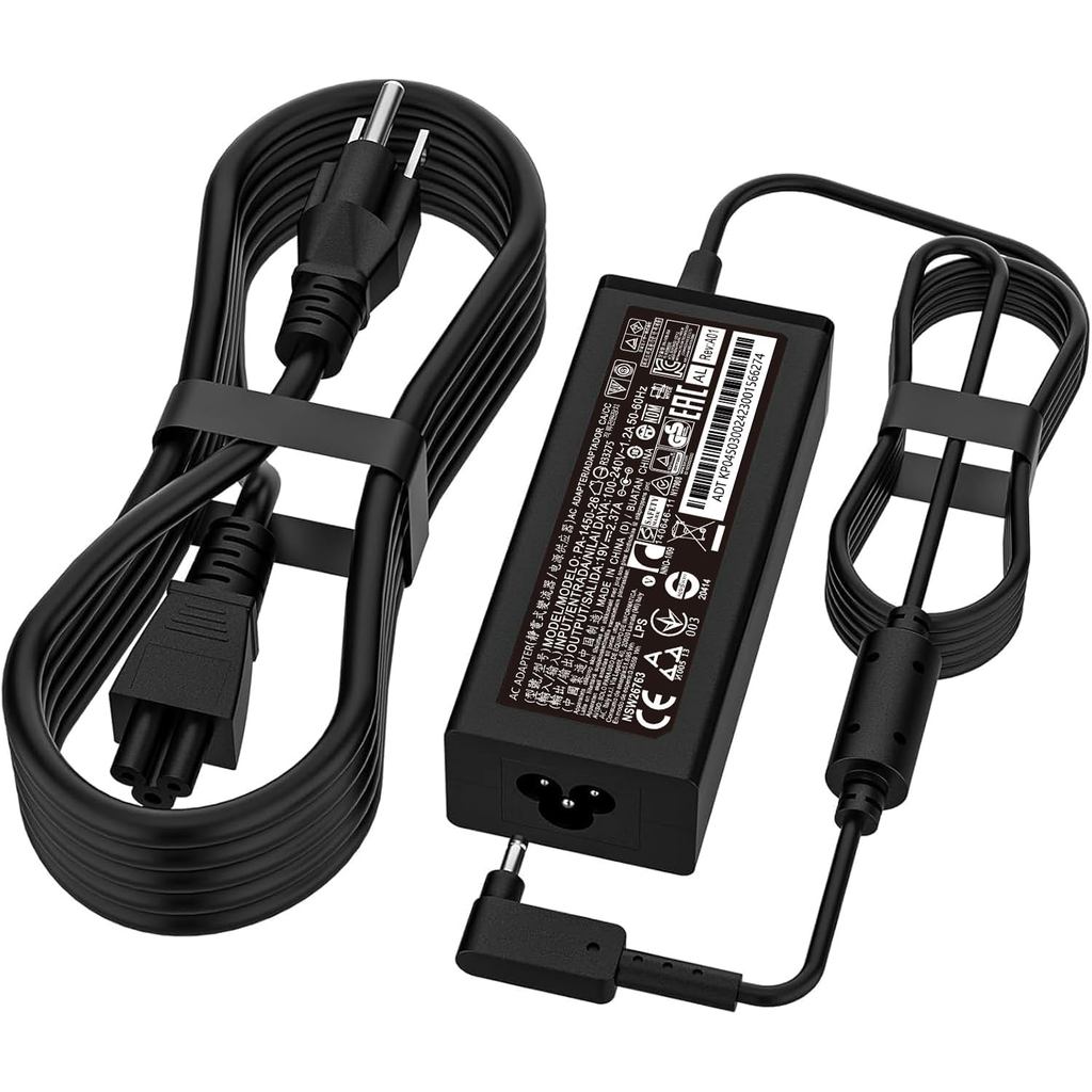 N20C5 N23C3 N19H1 N19H2 N20C4 N23H1 45W 3.0 * 1.1mm Small Pin AC Power Charger Fit for Acer Aspire 1