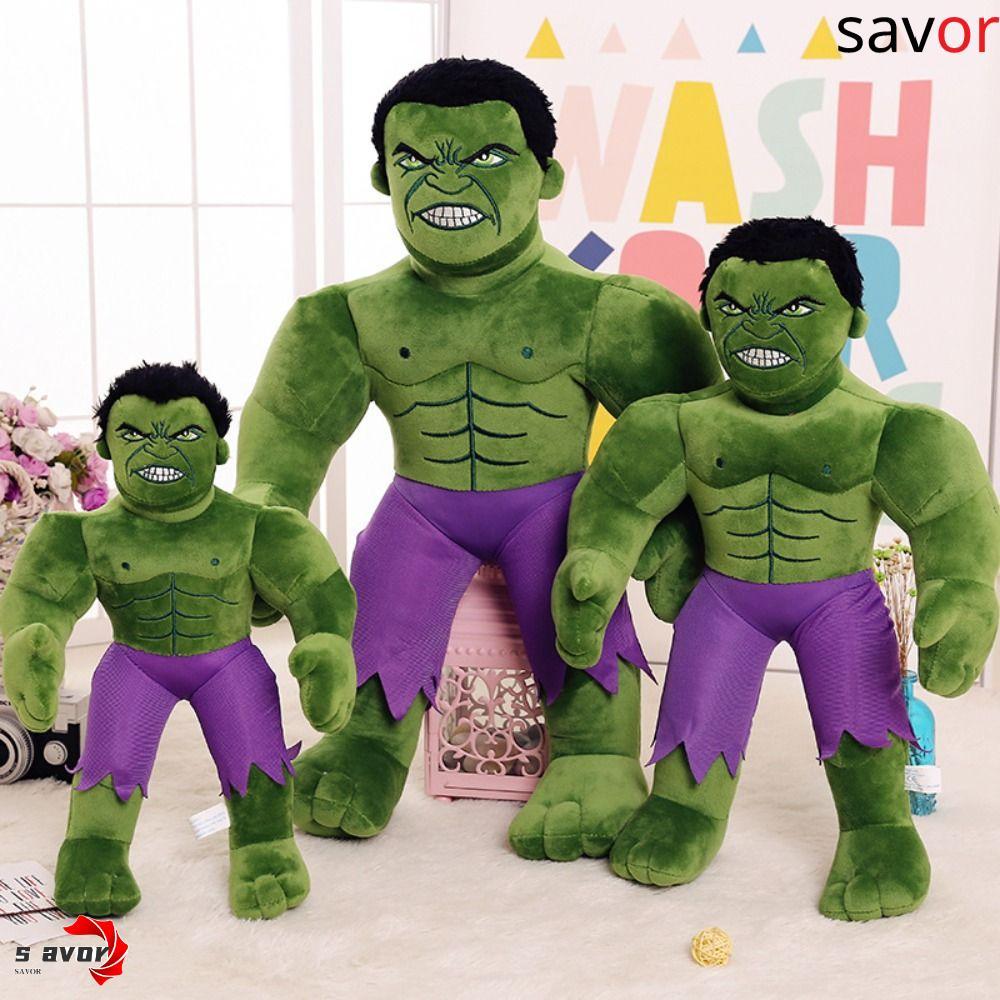 CHROM Hulk Plush ตุ๊กตา,น่ารักสร้างสรรค์ Avengers Plushie, ของขวัญเด็กจําลองการ์ตูน The Incredible H
