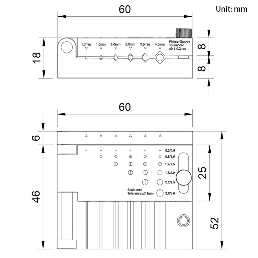 T0012 DIY รุ่นพลาสติก Borehole Positioner Locator เครื่องมือรุ่นรอบ Rod Center เจาะ Fixture Hobby ทํ