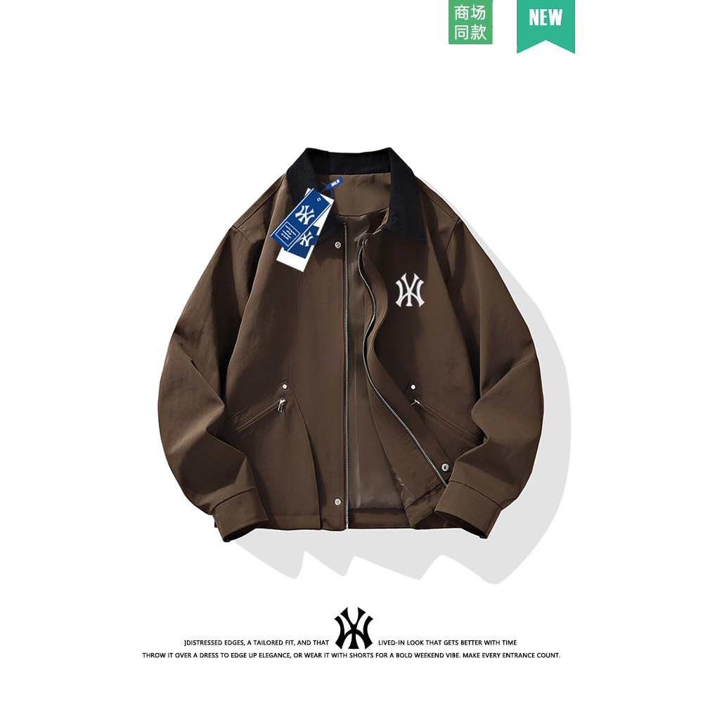 MLB Plus Size Jacket Men American Tooling Lapel Jacket Men Retro Loose