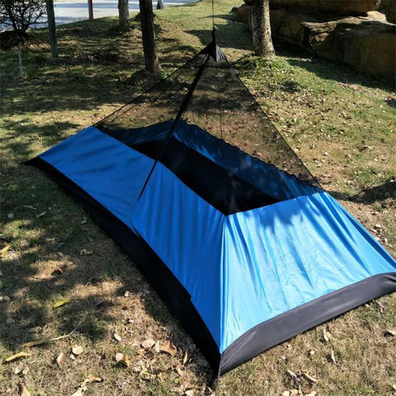 ตาข่ายกันแมลงสามเหลี่ยมกลางแจ้ง Wigwam Camping เต็นท์สุทธิ